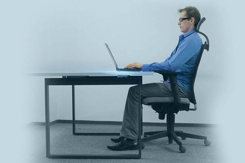 ergonomischer Stuhl für Osteochondrose